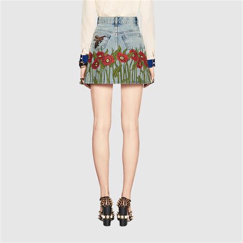 gucci denim skirt